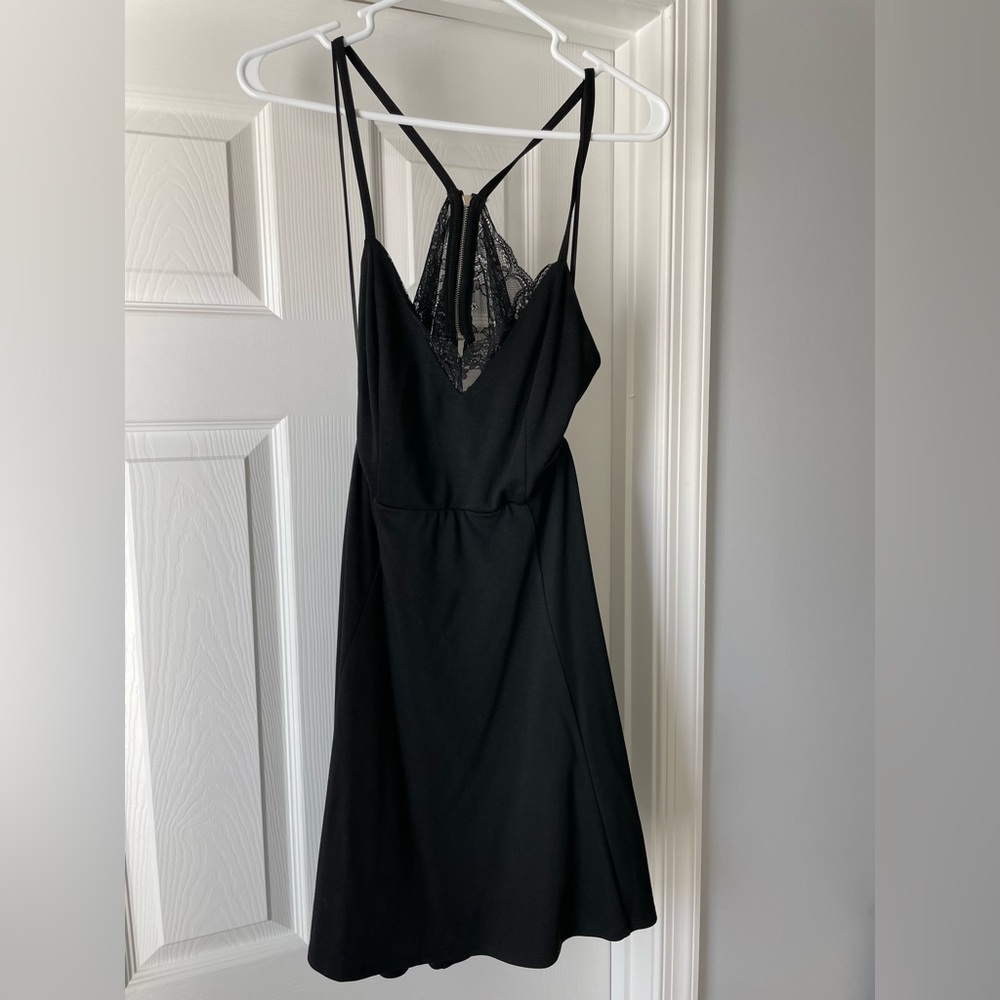 Little black cutout dress